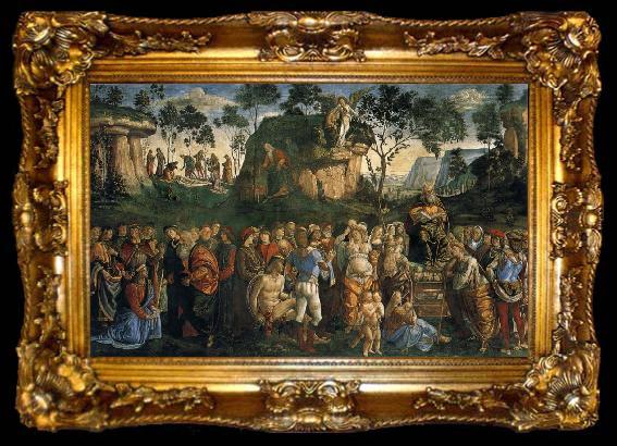 framed  Luca Signorelli Testament and death Moses, ta009-2